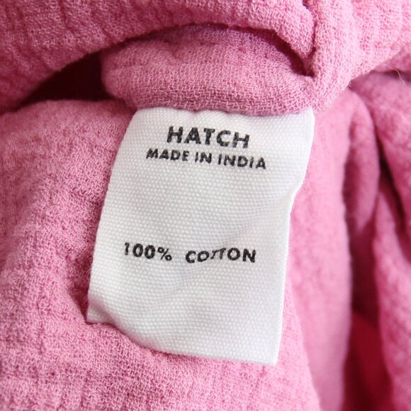 Hatch Maternity The Carolina Dress Orchid Pink Tie Waist Gauze Cotton Midi XL - Picture 14 of 14